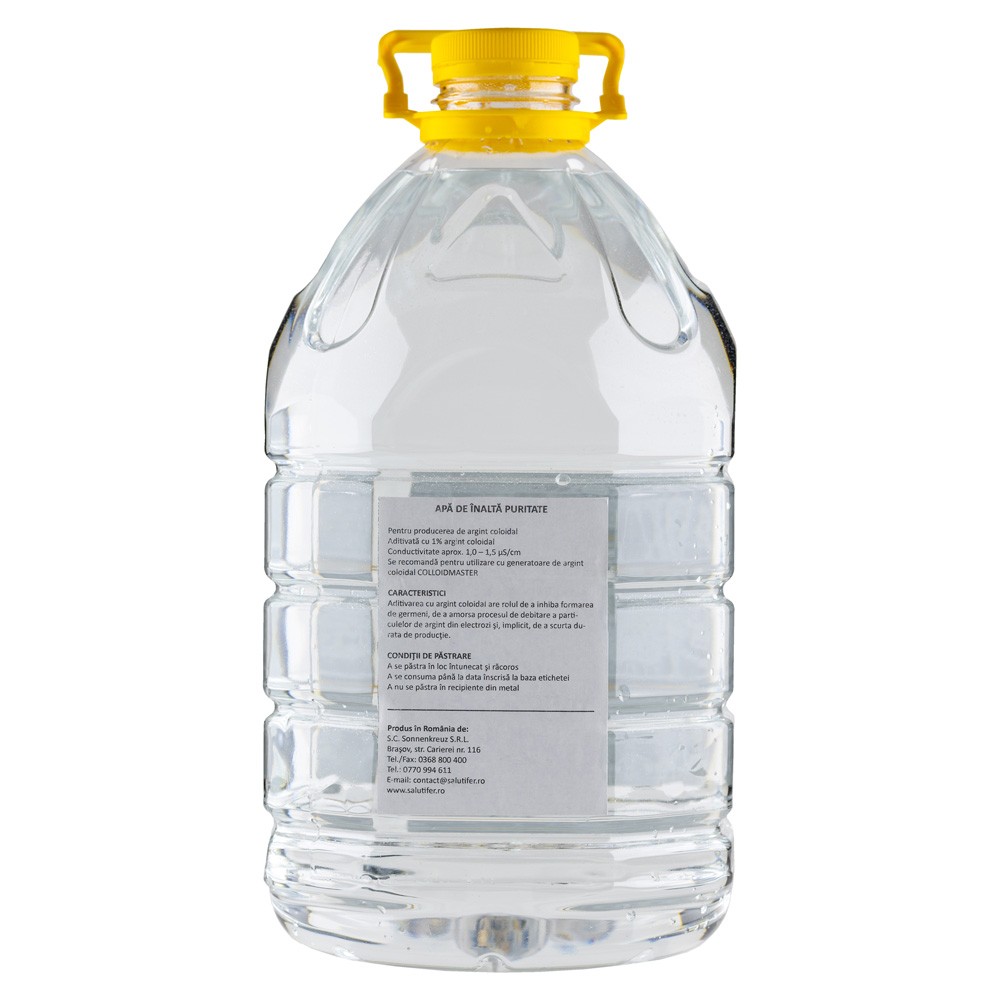 Apa distilata de inalta puritate (5 litri)